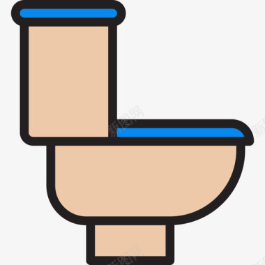卫生间水管工工具3线颜色图标图标