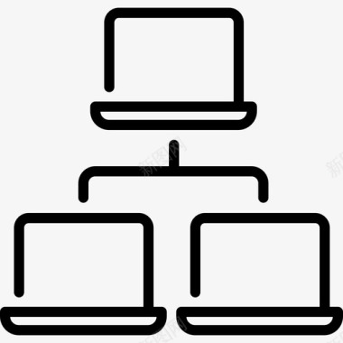 网络技术支持12线性图标图标