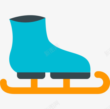冰鞋冬季运动2平底鞋图标图标
