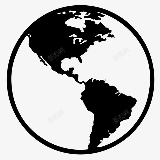 地球地图行星图标svg_新图网 https://ixintu.com 世界 地图 地球 地球和其他行星 行星