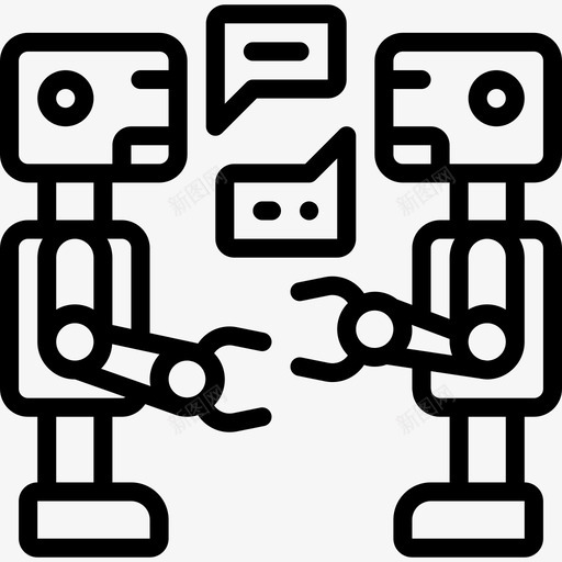 机器人人工智能19线性图标svg_新图网 https://ixintu.com 人工智能19 机器人 线性