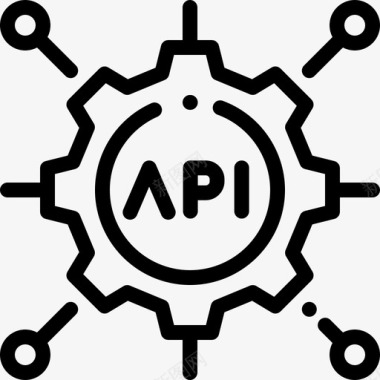 Apiweb开发18线性图标图标