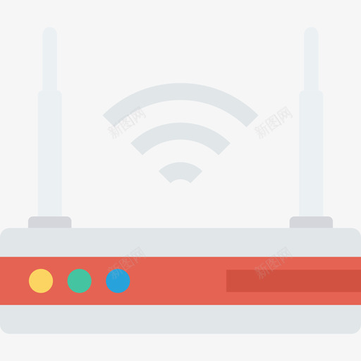 路由器设备26扁平图标svg_新图网 https://ixintu.com 扁平 设备26 路由器