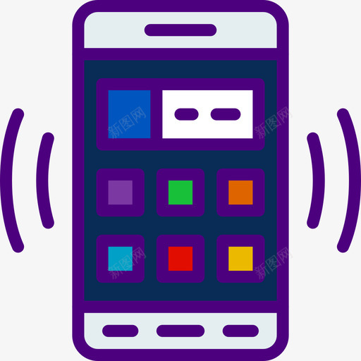 智能手机用户界面mobile2线性颜色图标svg_新图网 https://ixintu.com 智能手机 用户界面mobile2 线性颜色