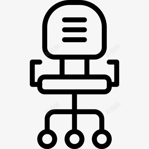 椅子商务和办公室18直系图标svg_新图网 https://ixintu.com 商务和办公室18 椅子 直系