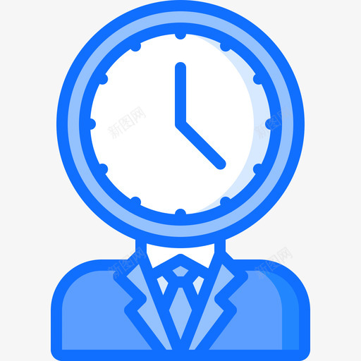 时间管理83号办公室蓝色图标svg_新图网 https://ixintu.com 83号办公室 时间管理 蓝色