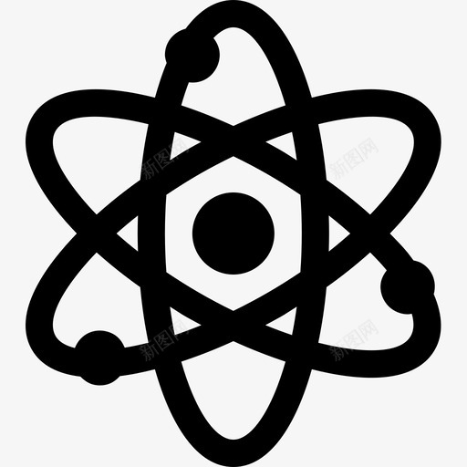 原子物理10填充图标svg_新图网 https://ixintu.com 原子 填充 物理10