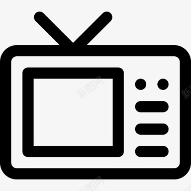 电视媒体技术2线性图标图标