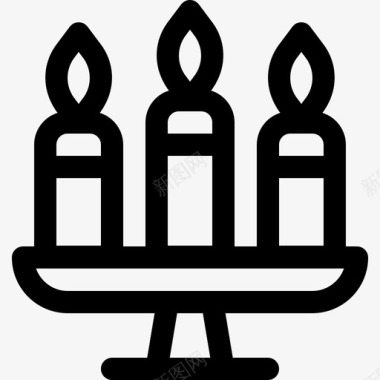 蜡烛中国年直系图标图标