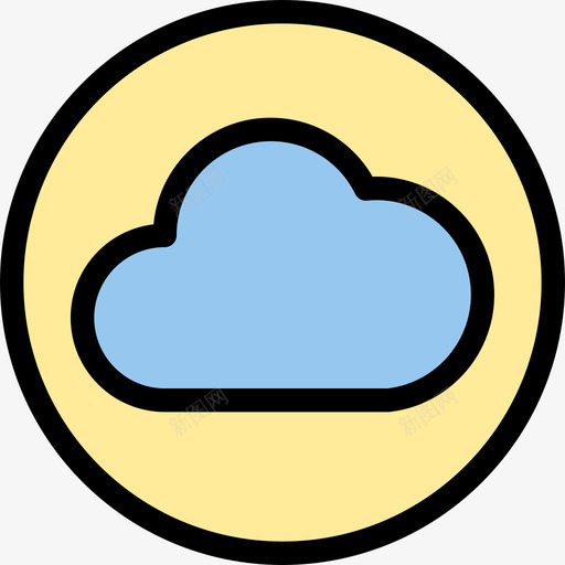 云计算箭头和用户界面线性颜色图标svg_新图网 https://ixintu.com 云计算 箭头和用户界面 线性颜色