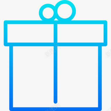 礼品购物和电子商务4梯度图标图标