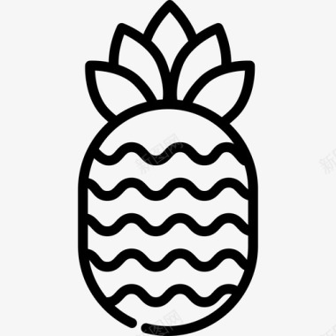 菠萝夏35直纹图标图标