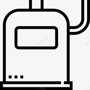 加热器加热器和壁炉2线性图标图标