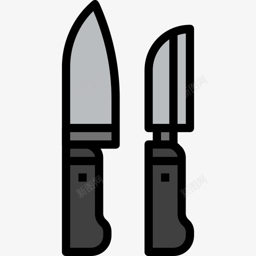 刀具厨房工具15线性颜色图标svg_新图网 https://ixintu.com 刀具 厨房工具15 线性颜色