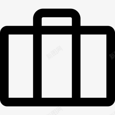 行李箱接口44线性图标图标