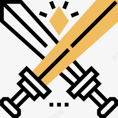 剑游戏元素11黄影图标图标