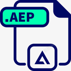 aepAep24号文件绿影图标高清图片