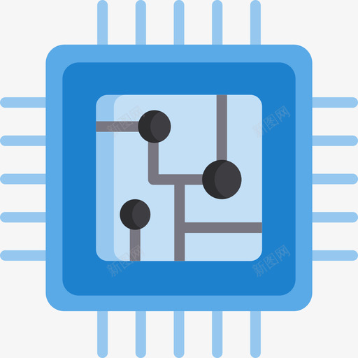 Cpu物联网34扁平图标svg_新图网 https://ixintu.com Cpu 扁平 物联网34