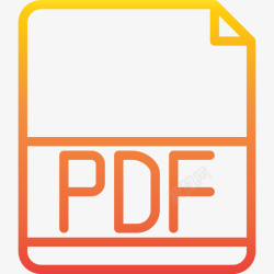 shell扩展名渐变Pdf文件扩展名渐变图标高清图片