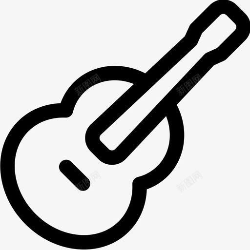 吉他自由时间8线性图标svg_新图网 https://ixintu.com 吉他 线性 自由时间8