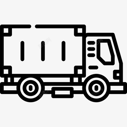 卡车工业流程17线性图标svg_新图网 https://ixintu.com 卡车 工业流程17 线性