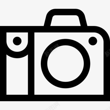 摄影博客作者和影响者12直线图标图标