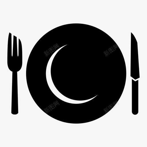 餐晚餐食物图标svg_新图网 https://ixintu.com 主菜 午餐 晚餐 食物 餐