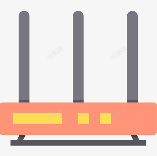 路由器智能技术6扁平图标svg_新图网 https://ixintu.com 扁平 智能技术6 路由器