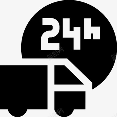 送货卡车包裹运送16已装满图标图标