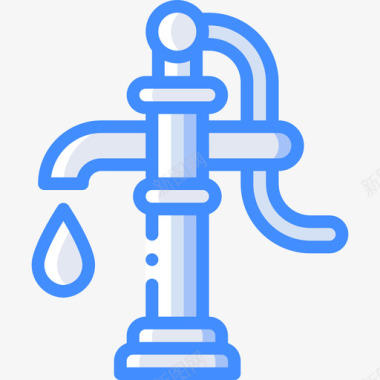 水泵慈善28号蓝色图标图标