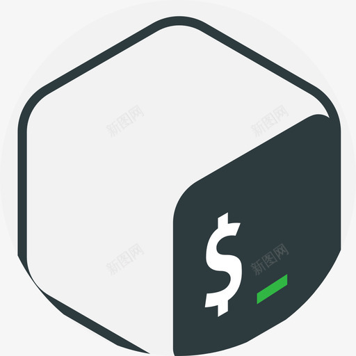 GnuBash软件开发徽标平面图标svg_新图网 https://ixintu.com GnuBash 平面 软件开发徽标