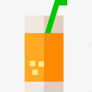 果汁10号咖啡厅平的图标图标