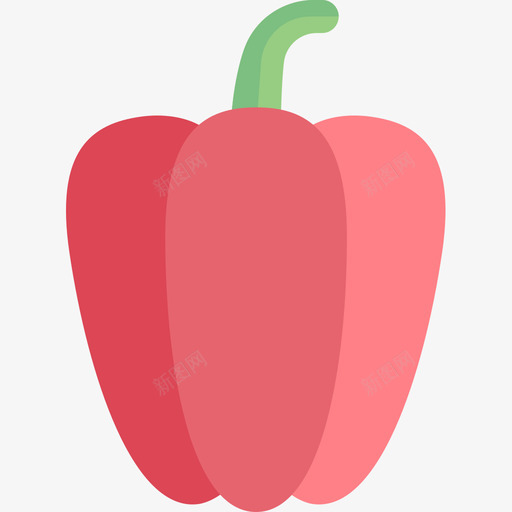 BellPepperfruitsandvegetables15flat图标svg_新图网 https://ixintu.com BellPepper flat fruitsandvegetables15