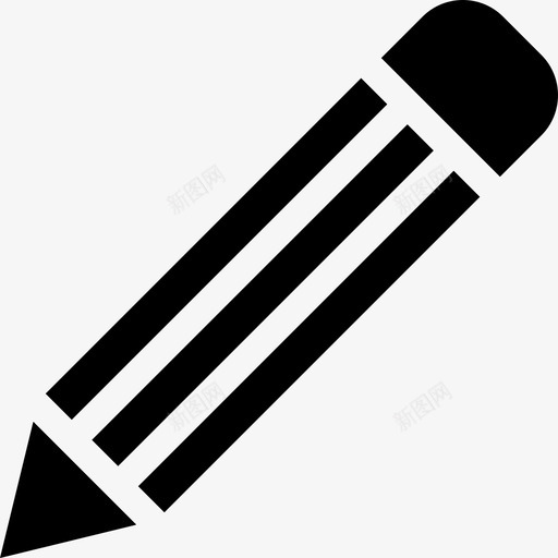 铅笔接口61实心图标svg_新图网 https://ixintu.com 实心 接口61 铅笔