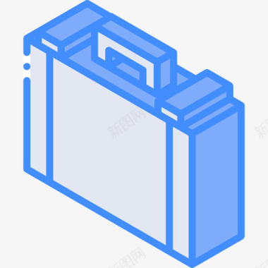 公文包必需品16蓝色图标图标