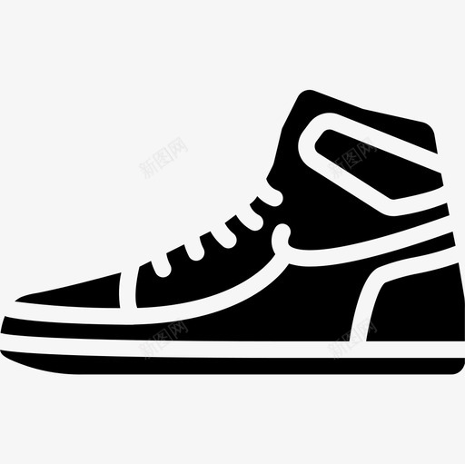 运动鞋八十年代14填充图标svg_新图网 https://ixintu.com 八十年代14 填充 运动鞋