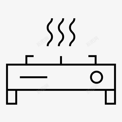烹饪煤气煤气灶图标svg_新图网 https://ixintu.com 厨房 器具 家具 炉灶 烹饪 煤气 煤气灶