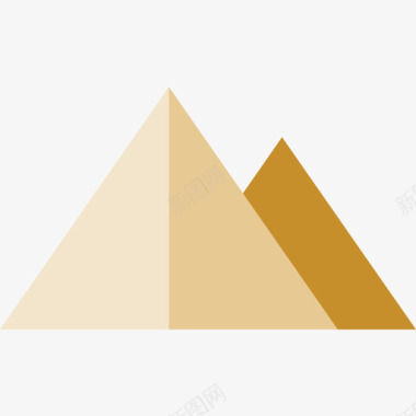 金字塔沙漠16平坦图标图标