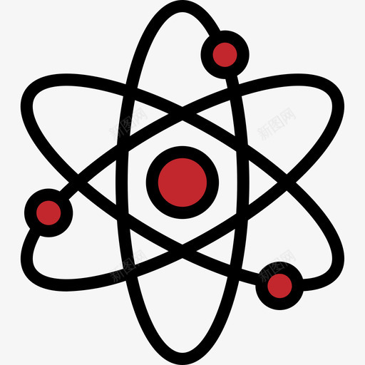 Atom返校66线性颜色图标svg_新图网 https://ixintu.com Atom 线性颜色 返校66