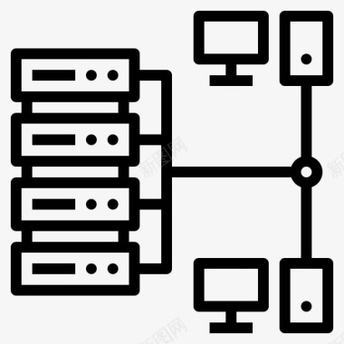 文件服务器计算机数据图标图标