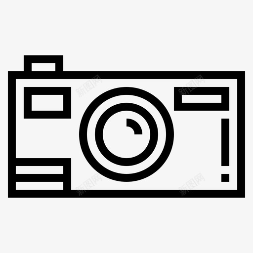 相机电子摄影图标svg_新图网 https://ixintu.com 复古 摄影 电子 相机