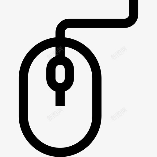 电脑鼠标互联网技术线性图标svg_新图网 https://ixintu.com 互联网技术 电脑鼠标 线性