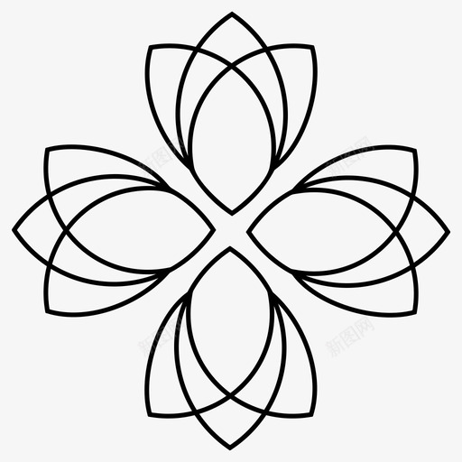 花卉图案元素装饰图标svg_新图网 https://ixintu.com 花卉图案设计元素 装饰