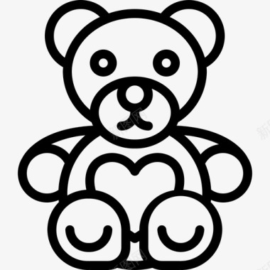 泰迪熊浪漫18直系图标图标