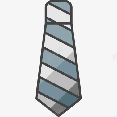 领带创业2线条颜色图标图标
