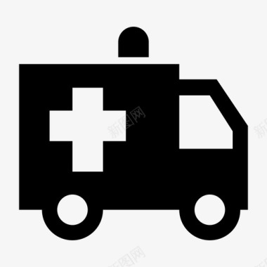 救护车急救车医院服务图标图标