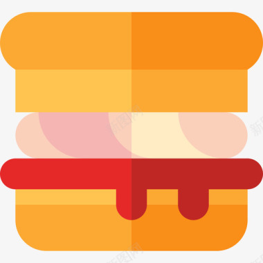烤饼甜点和糖果扁平图标图标