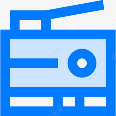 收音机收音机3蓝色图标图标