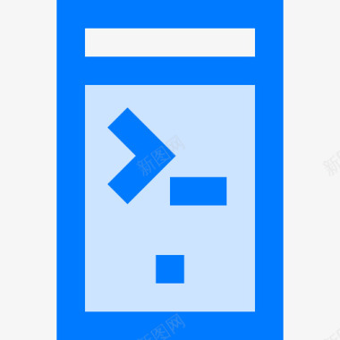 App编码17蓝色图标图标
