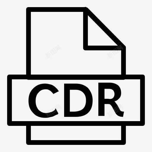 cdr扩展名文件图标svg_新图网 https://ixintu.com cdr 扩展名 扩展名集 文件 文件cdr